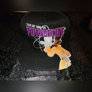 Disney POWERLINE  Stand Out Tour Black SnapBack Hat Goofy Movie